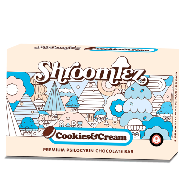 Shroomiez Cookies & Cream Milk Chocolate Bar